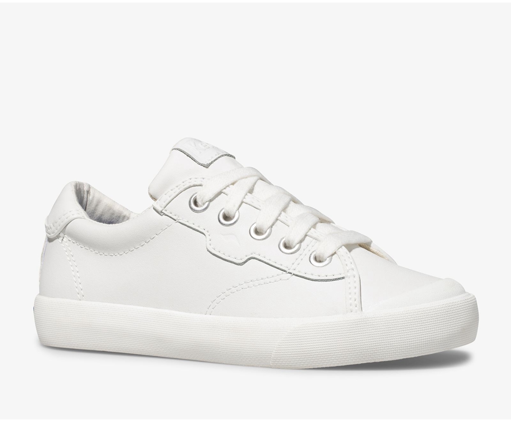 Keds Kids Sneakers White - Crew Kick 75 Leather - 492QRETHD